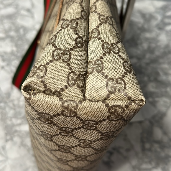 Authentic Gucci GG Supreme Web Tote - Picture 15 of 16